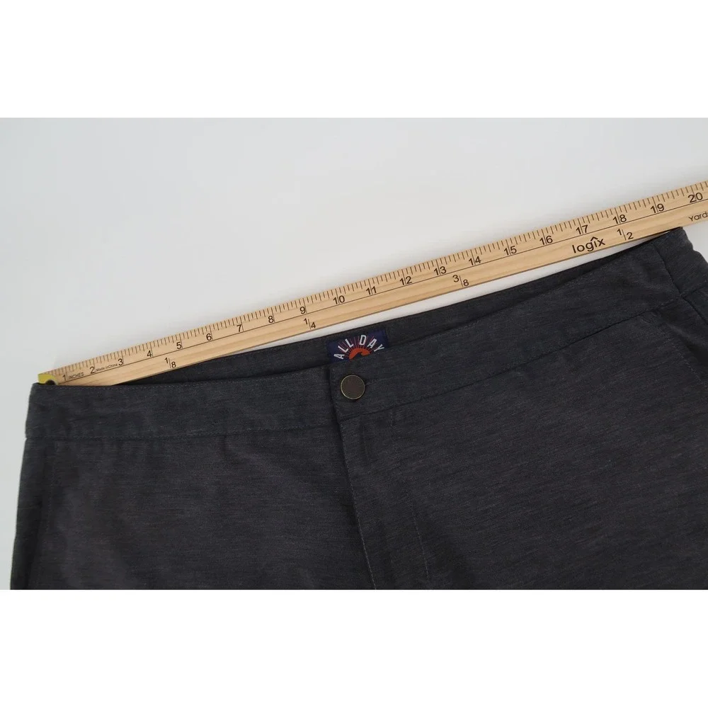 Faherty All Day Shorts Mens 38 Charcoal Gray Hybrid Stretch Quick Dry 8 Inseam